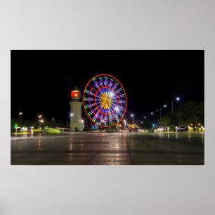 Batumi Stadt Georgia, Riesenrad Poster