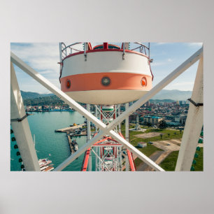 Batumi Stadt Georgia. Riesenrad Poster