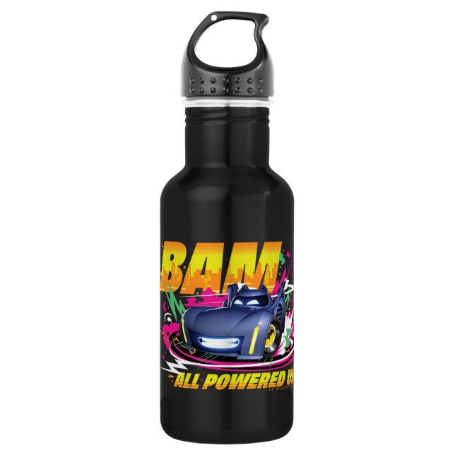 Batwheels™ Bam - Alle hochgefahren Edelstahlflasche (Vorderseite)