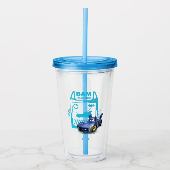 Batwheels™ Bam - Der Batmobile Acryltrinkbecher (Vorderseite)