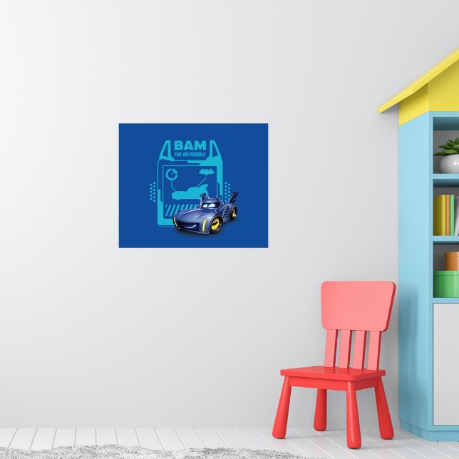 Batwheels™ Bam - Der Batmobile Poster (Kinderzimmer 1)