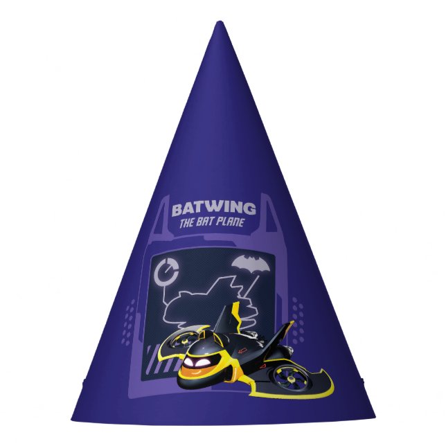 Batwheels™ Batwing - Das Bat-Flugzeug Partyhütchen (Vorderseite)
