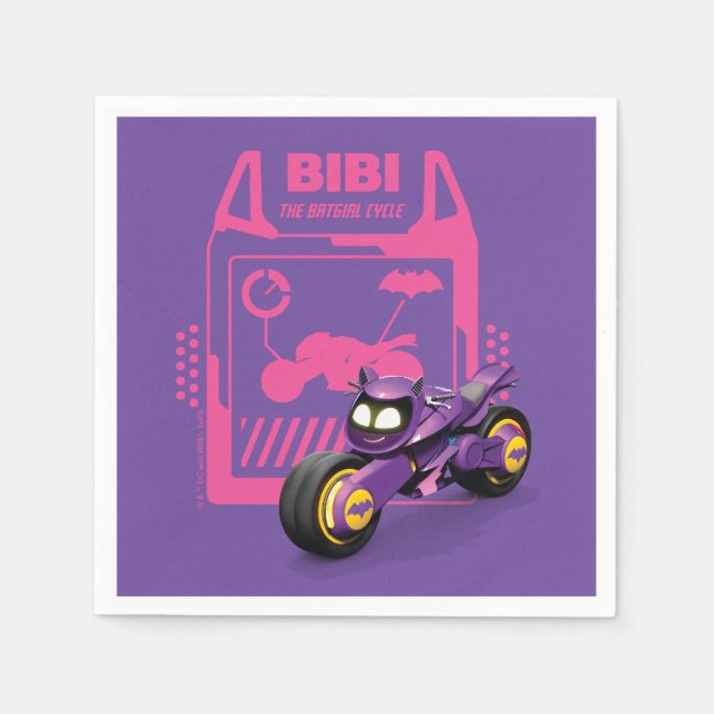 Batwheels™ Bibi - Der Batgirl-Zyklus Serviette (Vorderseite)