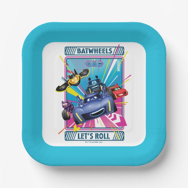 Batwheels™ - Lasst uns fortfahren Pappteller (Vorderseite)