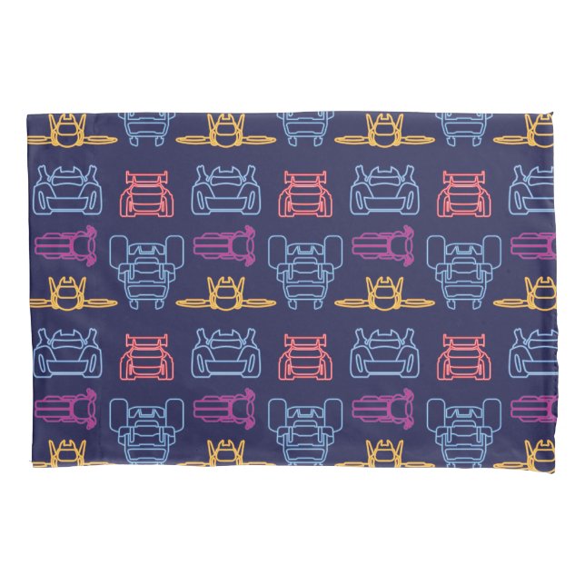 Batwheels™ Neon Kontur Muster Kissenbezug (Vorderseite)