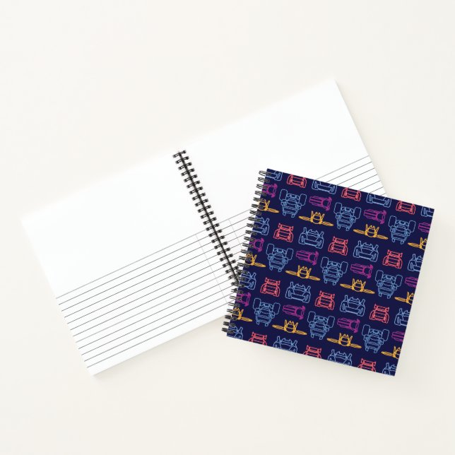 Batwheels™ Neon Kontur Muster Notizbuch (Innenseite)
