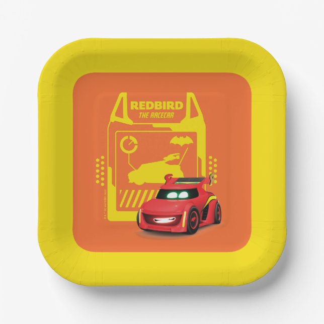 Batwheels™ Redbird - Das Racecar Pappteller (Vorderseite)