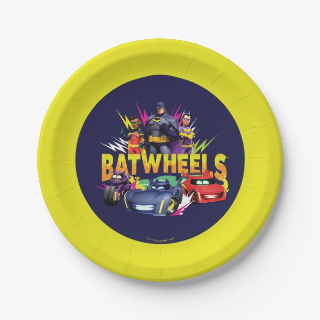 Batwheels™ Superherd Team Pappteller (Vorderseite)