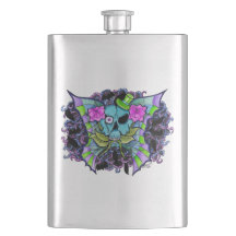 Batwing Skull Premium-Flasche