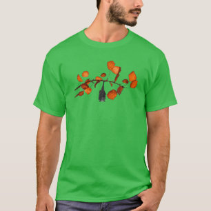 Batzilla hängt einfach nur herum moosgrünes Grafik T-Shirt