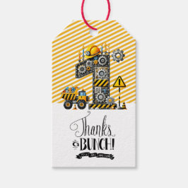 Bau 1. Geburtstag Party Geschenkanhänger