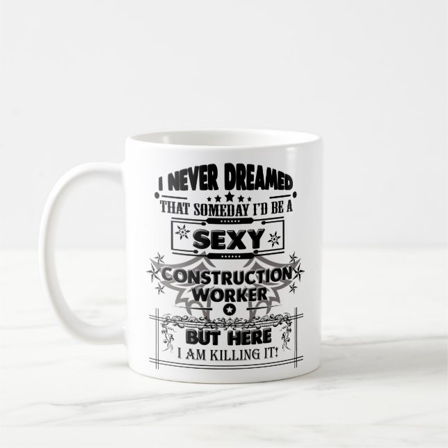 Bau-Arbeitskraft-Tassen-Kaffee-Reise-lustige Kaffeetasse (Links)