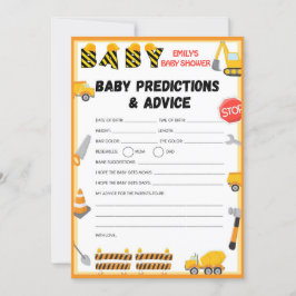 Bau Baby Duschgel - Bearbeitbarer Name - Einladung