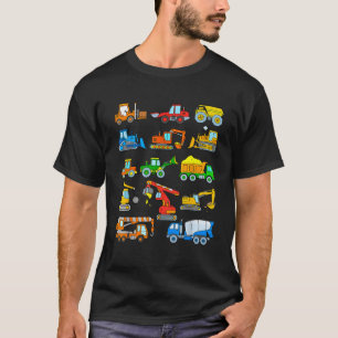 Bau Bagger Für Jungen Mädchen Männer Und T-Shirt