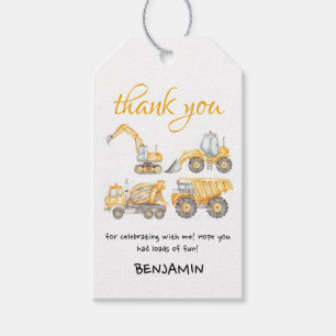 Bau Birthday Dump Truck Gastgeschenk Geschenkanhänger