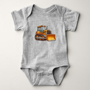 Bau/Bulldozer Baby Strampler