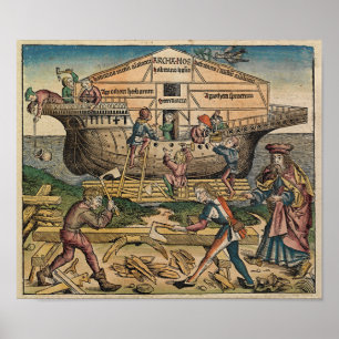 Bau der Arche 1493 - Plakat