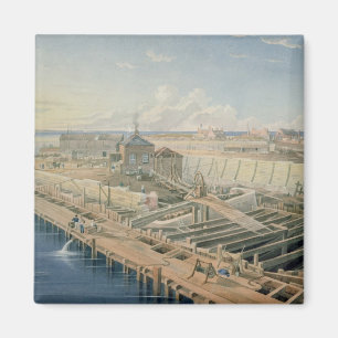 Bau der Docks Magnet