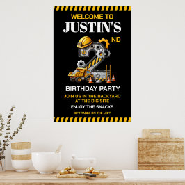 Bau des 2. Geburtstags-Party Poster