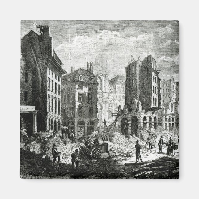 Bau des Boulevard de Sebastopol Magnet (Vorne)