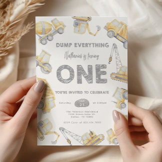 Bau des ersten 1. Geburtstags-Party Einladung