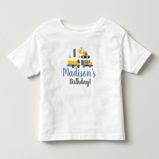 Bau des ersten Geburtsfahrzeugs Party Kleinkind T-shirt (Vorderseite)