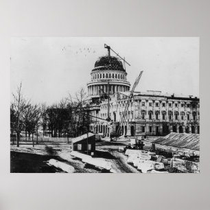 Bau des U.S. Hauptstadt Dome Poster