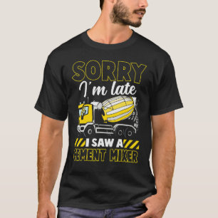 Bau eines Betonmischers für Lkw-Zement T-Shirt