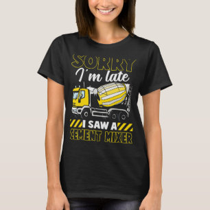 Bau eines Betonmischers für Lkw-Zement T-Shirt