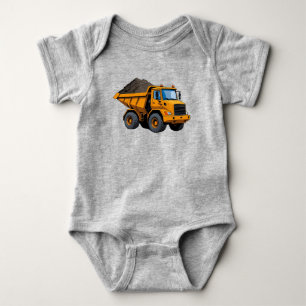 Bau-/Erdbewegungs-/Entladewagen Baby Strampler