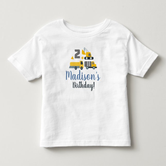 Bau - Geburtsdatum - Party  Kleinkind T-shirt (Vorderseite)