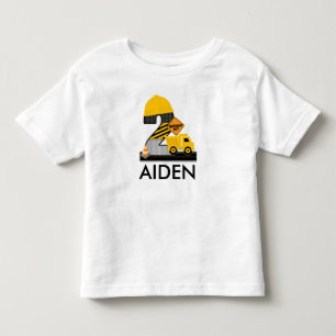Bau Geburtstags-Shirt, LKW-Alter 2 Kleinkind T-shirt