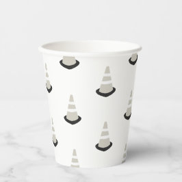 Bau Geburtstagspartei braunes Kronenpapier Cup Pappbecher