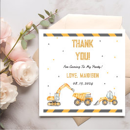 Bau Geburtstagsparty Vielen Dank Serviette