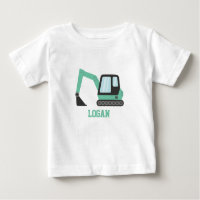 Bau grüner Baggerfahrzeuge