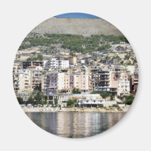 Bau in Sarande Stadt in Albanien Magnet