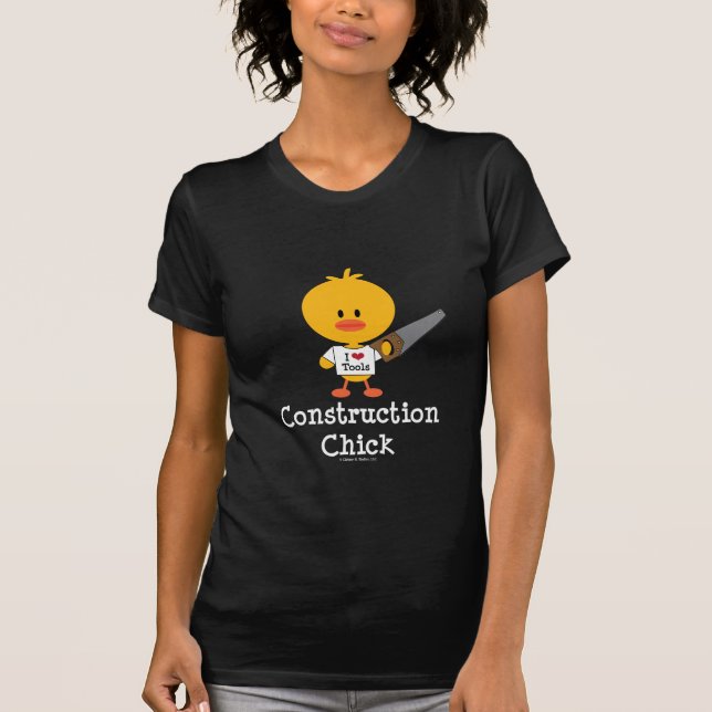 Bau-Küken-T-Shirt T-Shirt (Vorderseite)