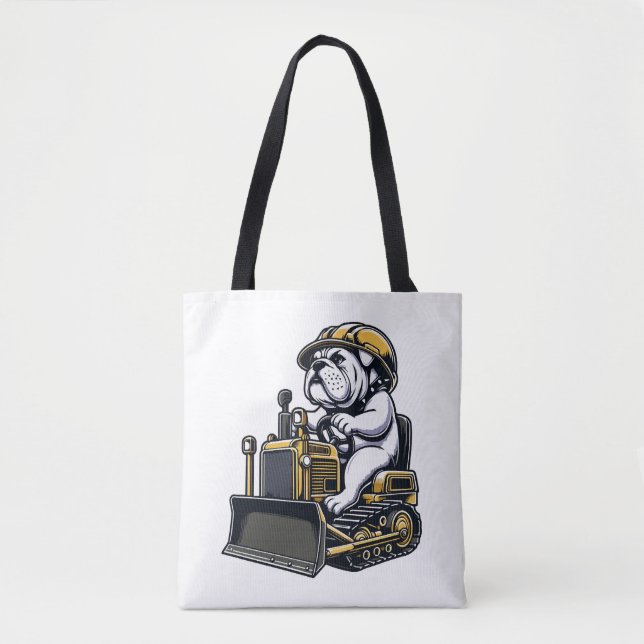 Bau Pup Bulldog Builder Tasche (Vorderseite)