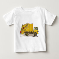 Bau-Säuglings-T - Shirt des Abfall-LKW-2