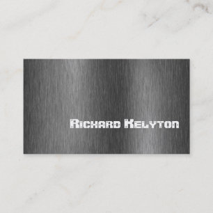 Bau schwarz-graue Metallbearbeitung Visitenkarte