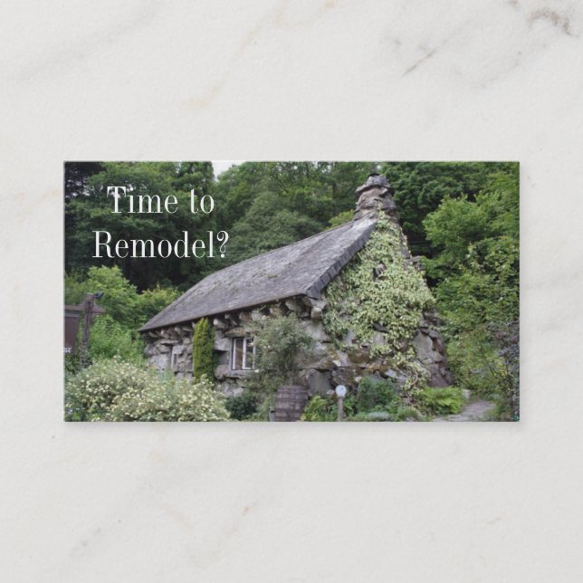 Bau/Umgestaltungs-Visitenkarte Visitenkarte (Vorderseite)