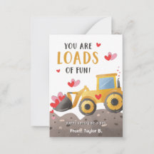 Bau Valentinstag Karte für Kinder