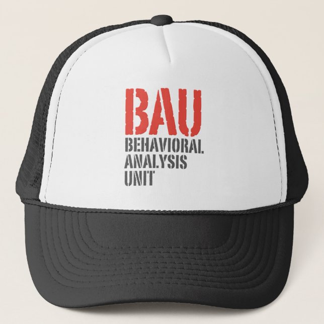 BAU Verhaltensanalyse-Einheiten Truckerkappe (Vorderseite)