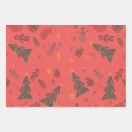 Bau-Verpackungspapier Geschenkpapier Set