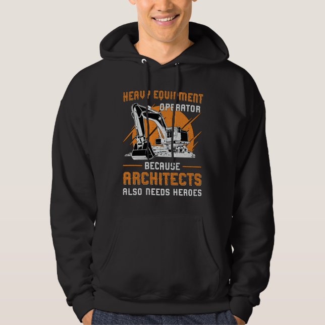 Bau von Baggeranlagen Hoodie (Vorderseite)