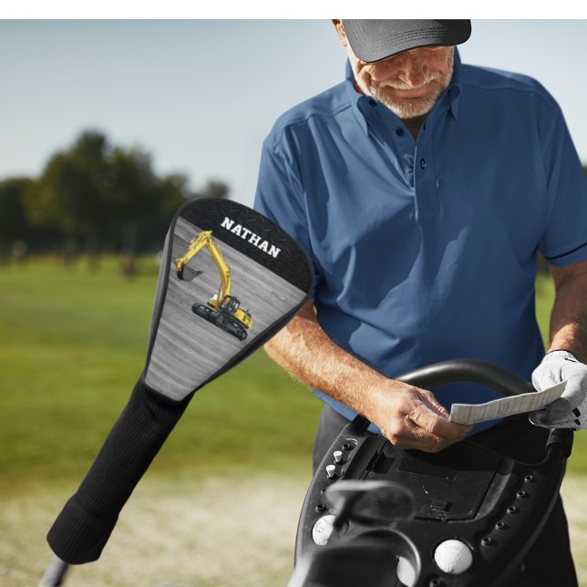 Bau von Baggern für schwere Geräte Golf Headcover (Heavy Equipment Operator Golf Head Cover.)