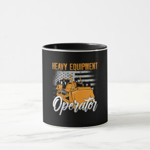Bau von Bulldozer-Schwermaschinenanlagen Tasse