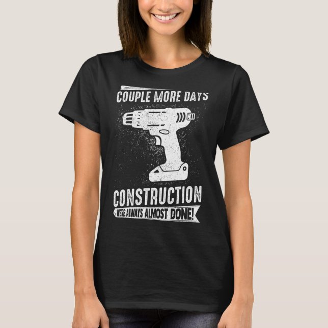 Bau von Mens Baustellen w T-Shirt (Vorderseite)