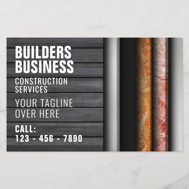 Bau von Wandschichten inspiriert Flyer (Vorne)