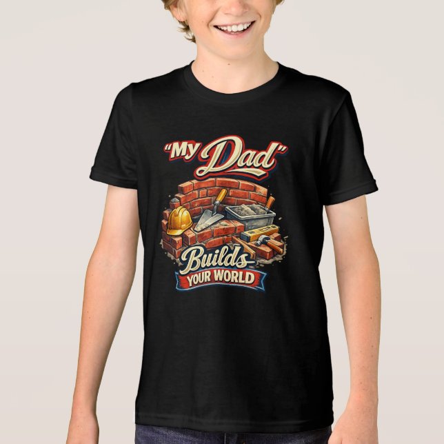 Bauarbeiter (3) Tri-Blend shirt (Vorderseite)